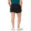 Amazon Essentials Women's Mid-Rise Slim-Fit 5 Inch Inseam Khaki Shorts (Available in Straight and Curvy Fits), Black, 12 view 2