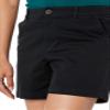 Amazon Essentials Women's Mid-Rise Slim-Fit 5 Inch Inseam Khaki Shorts (Available in Straight and Curvy Fits), Black, 12 view 3