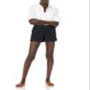 Amazon Essentials Women's Mid-Rise Slim-Fit 3.5 Inch Inseam Khaki Shorts, Black, 4 view 4