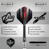 RED DRAGON Sidewinder 25g Flightmaster - Tungsten Steel Darts Set with Flights and Shafts view 3