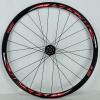 700C Road Bike Wheelset Front Rear Wheel Cyclocross Road Disc Brake Wheel V/C Brake Quick Release 7 8 9 10 11 Speed 24holes (Color : Red 2) view 4