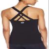 RUNNING GIRL Women's Workout Tank Top,Built in Shelf Sports Bra Strappy Back Compression Athletic ShirtsBX2680.Black.M view 1
