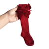 Kayotuas Baby Girls Knee High Socks with Bows Long Tube Ruffled Uniform Stockings Infant Toddler Ribbed Knit Socks (Christmas Socks Knee High 2-Pack, 1-3T) view 3