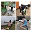 Outdoor Portable Folding Chair Multifunctional Folding Outdoor Chair Strong Load-Bearing Capacity Carbon Steel Frame One Chair for Four Purposes view 4