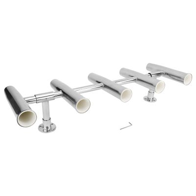 YaeMarine 5 Tube Stainless Rocket Launcher Rod Holders Adjustable Can Be Rotated 360 Deg