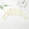 YiZYiF Kids Girl's Long Sleeve Bolero Shrug Jacket Dress Coat Open Cardigan Flower Girl Dress Cover Up 01 Champagne 3 view 3