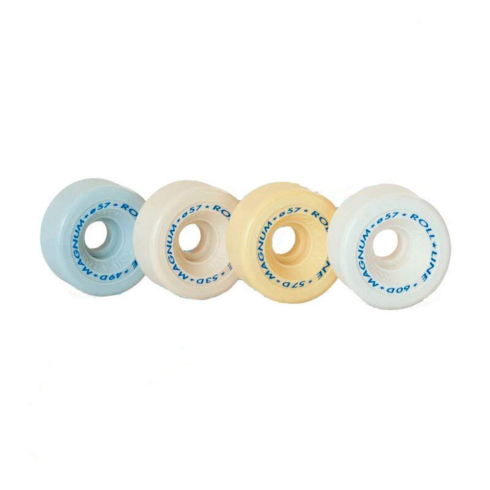 Quad Roller Skating Roll-Line Magnum Figure Outdoor Wheels (Set of 8, 60mm, Hardness 53D)