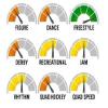 Quad Roller Skating Roll-Line Magnum Freestyle Wheels (Set of 8, 57mm, Hardness 49D) view 2