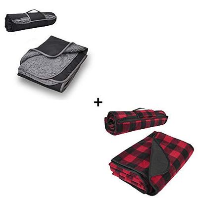 Tirrinia Outdoors Waterproof Throw Blanket - 2 Pack