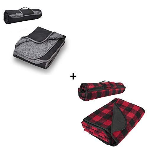 Tirrinia Outdoors Waterproof Throw Blanket - 2 Pack
