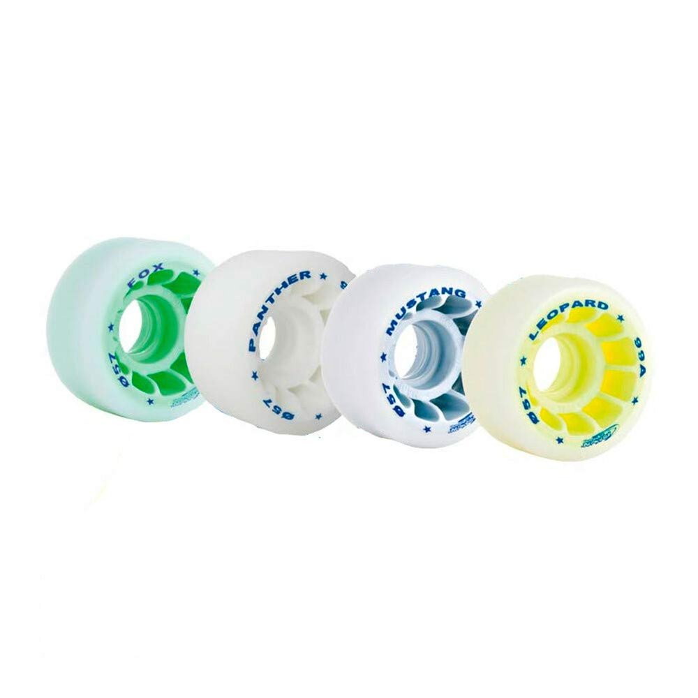 Quad Roller Skating Roll-Line Professional Freestyle Wheels (Set of 8, 57mm, Hardness Fox (92A))