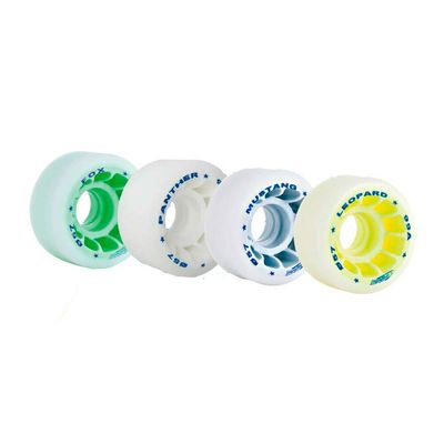 Quad Roller Skating Roll-Line Professional Freestyle Wheels (Set of 8, 57mm, Hardness Mustang (97A))