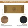 Yoga World Cork Mandala Yoga Mat - Non-Slip Surface & Anti-Skid TPE Underside - Strong Grip on Wet & Dry Surfaces - Soft Floor Cushion for Exercises - 183 x 61 x 0.4cm (Multi) view 4