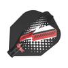 8 Flight Dart Flights Black Phil Taylor No.6 Moulded Flight System view 1