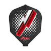 8 Flight Dart Flights Black Phil Taylor No.6 Moulded Flight System view 2