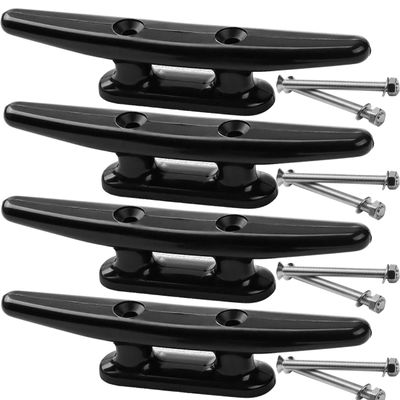 OSTARE Nylon Cleat Boat Kayak Cleat 4",5",6",8",4 Pack (4" Black)
