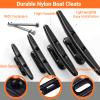 OSTARE Nylon Cleat Boat Kayak Cleat 4",5",6",8",4 Pack (4" Black) view 2