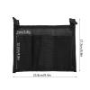 Alomejor storage bag, durable lightweight boat organizer pouch black nylon for canoe kayak camping fishing travel view 2