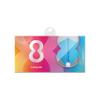8 Flight Dart Flights Clear Candy Soda No.2 Moulded Flight System view 3
