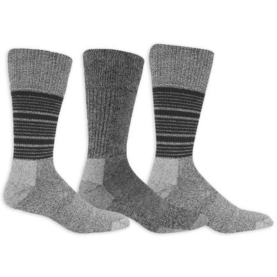Dr. Scholl's Men's Advanced Relief Blisterguard - 2 & 3 Pair Packs Sock, Multi-colored (Gray Striped), 6.5-12 US