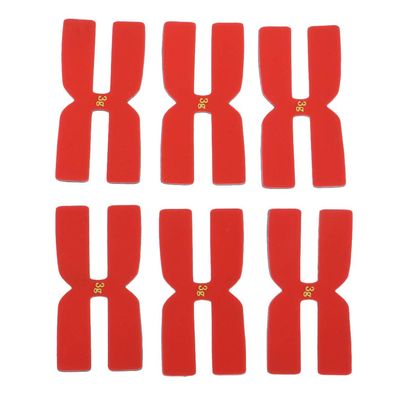 Simhoa 6X Silicone 3g Racquet Balance Strips Tape Weighted Bar for Tennis Badminton, Red, 4x2cm