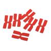 Simhoa 6X Silicone 3g Racquet Balance Strips Tape Weighted Bar for Tennis Badminton, Red, 4x2cm view 3