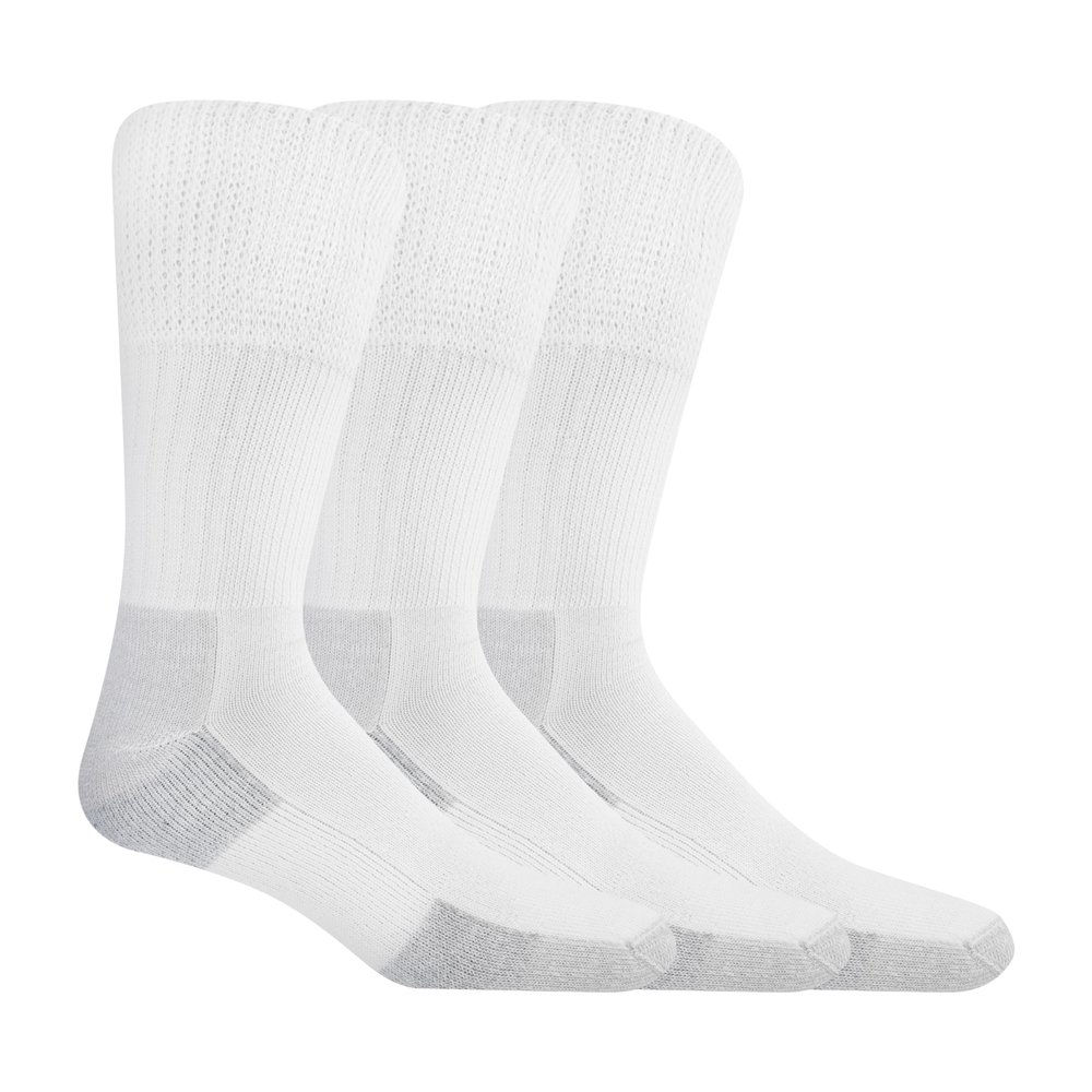 Dr. Scholl's Men's Advanced Relief Blisterguard - 2 & 3 Pair Packs Sock, White, 12.5-15 US