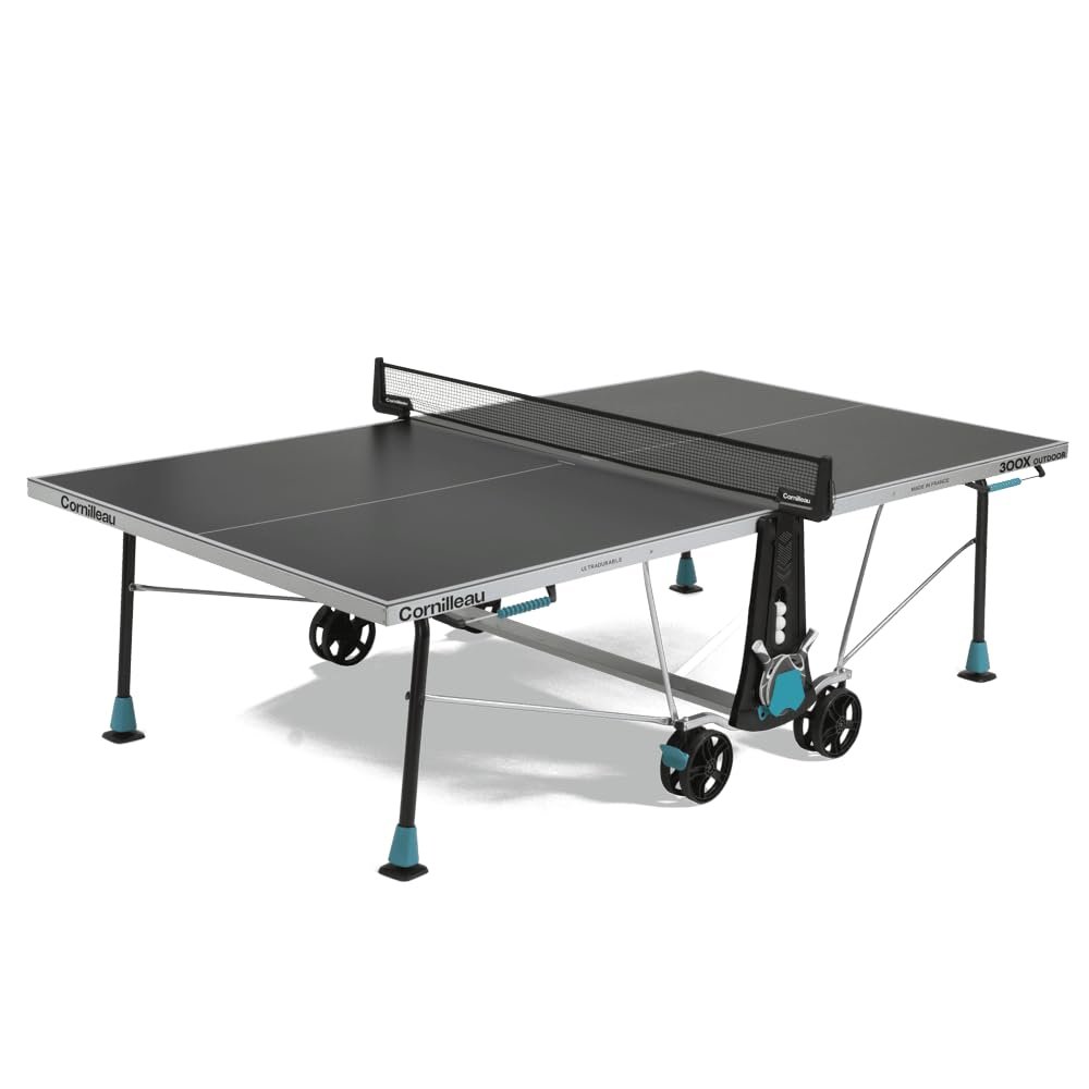 CORNILLEAU - Outdoor Table 300X Outdoor - Laminate 5 mm - FFTT Approval - Score Counters - Grey