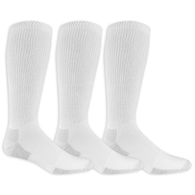 Dr. Scholl's Men's Advanced Relief Blisterguard - 2 & 3 Pair Packs Sock, White, 6.5-12 US