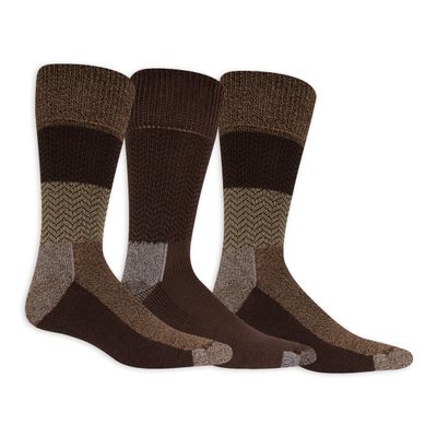 Dr. Scholl's Men's Advanced Relief Blisterguard - 2 & 3 Pair Packs Sock, Multi-colored (Gray Striped), 12.5-15 US