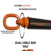 HOG LEGS PRO 'LIVE' 42" x 1-3/4" Fat Grip Dual Cable Bar, Dual Hook Straight Bar for Cable Machine, Functional Trainer Straight Bar for Presses, Squats & Rows Gym Cable Attachments Extreme! view 2