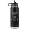 Promoted From Dog Grandma To Human Grandma Est 2021 Pregnancy Reveal Announcement New Baby Gift Insulated Water Bottle 32oz BPA Free view 1