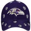 47 Women's Purple Baltimore Ravens Confetti Clean Up Head Logo Adjustable Hat view 2