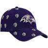 47 Women's Purple Baltimore Ravens Confetti Clean Up Head Logo Adjustable Hat view 3