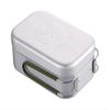 Captain Stag UH-4113 Mess Tin Aluminum Square Cooker, 1 Gou Scale Included, All-Anodized Finish, Silver view 3