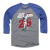 500 LEVEL Billy Williams Tee Shirt (Baseball Tee, XXX-Large, Royal/Heather Gray) - Billy Williams Retro WHT view 1