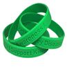 5 Green" I Support Kidney Disease Awareness" Bracelets 100% Medical Grade Silicone - Latex and Toxin Free - 5 Bracelets - Show Your Support For Kidney Disease Awareness view 1