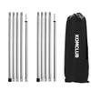 KOMCLUB Adjustable Tent Poles - Heavy Duty Stainless Steel, Lightweight, 78" Collapsible Telescoping Camping Poles Set of 2 for Tarp, Awning, Tent, Hiking Tarp Shelter view 1
