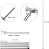 KOMCLUB Adjustable Tent Poles - Heavy Duty Stainless Steel, Lightweight, 78" Collapsible Telescoping Camping Poles Set of 2 for Tarp, Awning, Tent, Hiking Tarp Shelter view 4