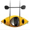 HTTMT- Single Kayak Wall Hanger Storage Strap Garage Canoe Hoists55 lb Capacity for Indoor/Outdoor Room Wall Strap Hanger Mounting [P/N: KAYAK-W06-BK] view 4