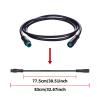 baluoqi Extension Cable 2Pin/3Pin/4Pin/5Pin/6Pin/8Pin/9Pin Waterproof Plug Works for Electric Bicycle Light/Throttle/Ebrake/Display Ebike Parts Extend Cable (5pin 80cm) view 3
