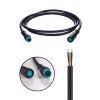 baluoqi Extension Cable 2Pin/3Pin/4Pin/5Pin/6Pin/8Pin/9Pin Waterproof Plug Works for Electric Bicycle Light/Throttle/Ebrake/Display Ebike Parts Extend Cable (5pin 80cm) view 4