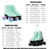XUDREZ Roller Skates Womens, Shiny High Top PU Leather Classic Double-Row Roller Skates for Women and Men Adjustable Double Row 4 Wheels Indoor Outdoor Roller Skates for Beginner a Shoes Bag view 2