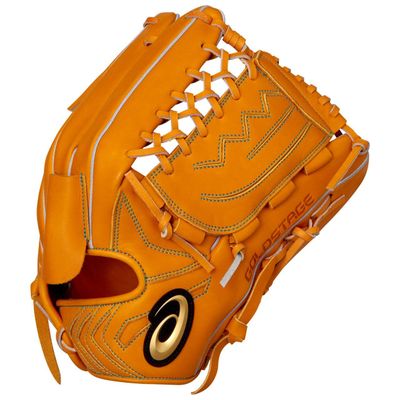 Asics 3121A714 Baseball GOLDSTAGE UT Gold Stage UT LH (Right Throwing) RH (for Left Throwing) Soft Grab Outfielder and Thrower Size 9