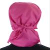 Solid Hot Pink Big Hair Ponytail Classic Surgical Scrub Cap with Built-in Sweatband - Made in The USA! view 2