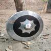 Nautical-Mart Medieval Viking Black Wood and Steel Replica Shield LARP Costume Piece view 1