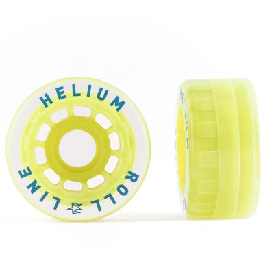 Roll-Line Helium Street Outdoor Roller Skate Wheels (Set of 8, 64mm,Hardnesses 83A)