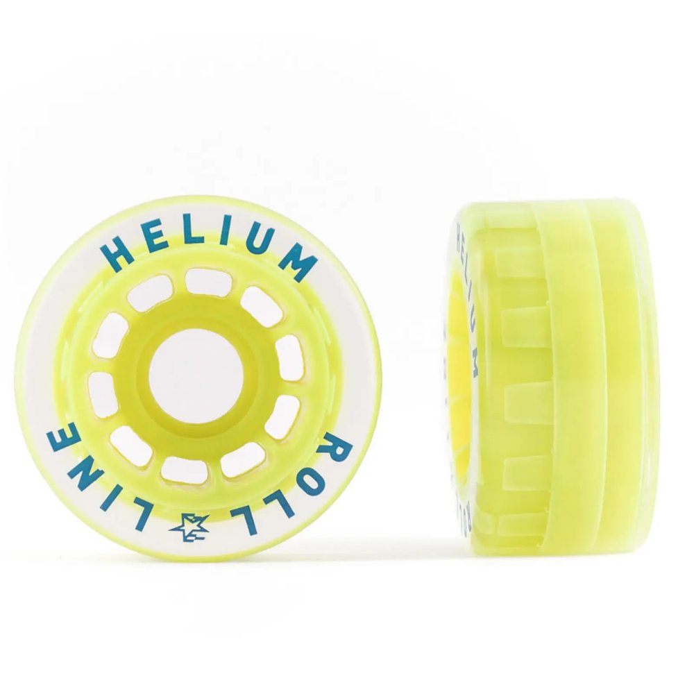 Roll-Line Helium Street Outdoor Roller Skate Wheels (Set of 8, 64mm,Hardnesses 83A)