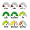 Roll-Line Helium Street Outdoor Roller Skate Wheels (Set of 8, 64mm,Hardnesses 83A) view 2