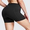 baleaf Biker Shorts Women Yoga Gym Workout Spandex Running Volleyball Tummy Control Compression with Pockets Soft 5" Black S view 2